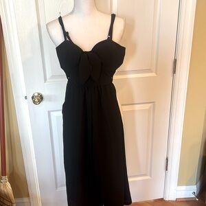 XS Jumpsuit black built in bra